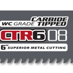 MK Morse CTR608MC5 - Recip Saw Blade Carbide Tipped 6" X 1" 8TPI 5/Pack